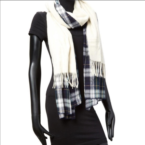 Donni Charm Donni Plaid Wool two layers Scarf 🧣 - Picture 1 of 9
